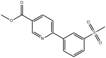 6-(4-Methanesulfonylphenyl)-nicotinic acid Struktur