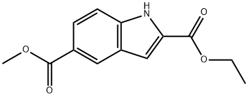 吲哚-2-甲酸乙酯-5-甲酸甲酯, 884494-66-0, 结构式