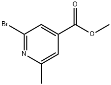 METHYL 2-BROMO-6-METHYLISONICOTINATE
 Struktur