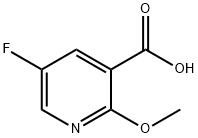 5-フルオロ-2-メトキシニコチン酸 化学構造式