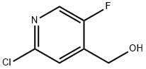 2-CHLORO-5-FLUORO-4-(HYDROXYMETHYL)PYRIDINE Struktur
