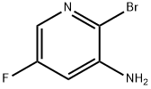 3-アミノ-2-ブロモ-5-フルオロピリジン 化学構造式