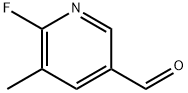 2-FLUORO-5-FORMYL-3-PICOLINE Struktur