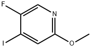 5-フルオロ-4-ヨード-2-メトキシピリジン 化学構造式