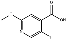 5-FLUORO-2-METHOXYISONICOTINIC ACID Struktur