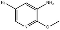 3-アミノ-5-ブロモ-2-メトキシピリジン 化学構造式