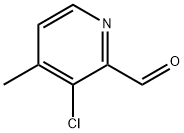 3-氯-2-甲酰基-4-甲基吡啶, 884495-43-6, 结构式