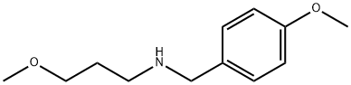 (4-メトキシベンジル)(3-メトキシプロピル)アミン HYDROCHLORIDE 化学構造式