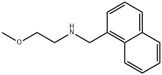 (2-メトキシエチル)(1-ナフチルメチル)アミン HYDROCHLORIDE 化学構造式