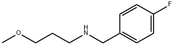 (4-フルオロベンジル)(3-メトキシプロピル)アミン 化学構造式
