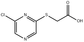 2-((6-氯吡嗪-2-基)硫代)乙酸, 884497-52-3, 结构式