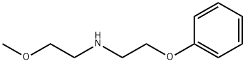 (2-メトキシエチル)(2-フェノキシエチル)アミン 化学構造式