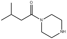 1-(3-メチルブタノイル)ピペラジン 化学構造式