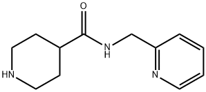 N-(ピリジン-2-イルメチル)ピペリジン-4-カルボキサミド 化学構造式