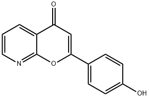 2-(4-Hydroxyphenyl)pyrano[2,3-b]pyridin-4-one Struktur