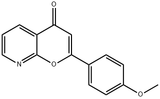 4H-Pyrano[2,3-b]pyridin-4-one, 2-(4-methoxyphenyl)- Structure