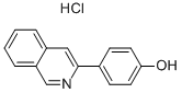 Phenol, 4-(3-isoquinolinyl)-, hydrochloride (1:1) Structure