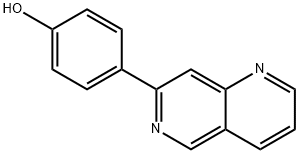 4-(1,6-Naphthyridin-7-yl)phenol Struktur