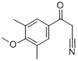 3,5-DIMETHYL-4-METHOXYBENZOYLACETONITRILE Structure