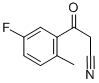 2-METHYL-5-FLUOROBENZOYLACETONITRILE Struktur