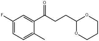 3-(1,3-DIOXAN-2-YL)-5'-FLUORO-2'-METHYLPROPIOPHENONE Structure