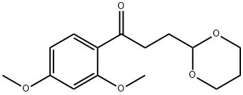 2',4'-DIMETHOXY-3-(1,3-DIOXAN-2-YL)PROPIOPHENONE Structure