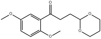 2',5'-DIMETHOXY-3-(1,3-DIOXAN-2-YL)PROPIOPHENONE Structure