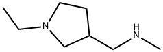 [(1-エチルピロリジン-3-イル)メチル]メチルアミン 化学構造式