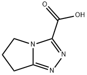 6,7-ジヒドロ-5H-ピロロ[2,1-C][1,2,4]トリアゾール-3-カルボン酸 化学構造式