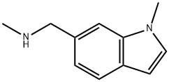 N-甲基-N-[(1-甲基-1H-吲哚-6-基)甲基]胺,884507-20-4,结构式