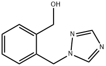 [2-(1H-1,2,4-トリアゾール-1-イルメチル)フェニル]メタノール 化学構造式