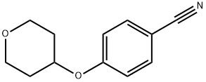4-(テトラヒドロピラン-4-イルオキシ)ベンゾニトリル 化学構造式
