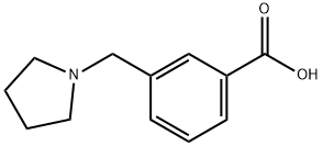 3-(ピロリジン-1-イルメチル)安息香酸 化学構造式