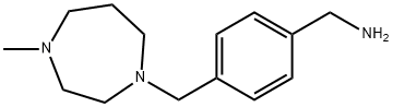 1-[4-(アミノメチル)ベンジル]-4-メチルヘキサヒドロ-1H-1,4-ジアゼピン 化学構造式