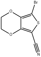 7-BROMO-2,3-DIHYDROTHIENO[3,4-B][1,4]DIOXINE-5-CARBONITRILE Structure