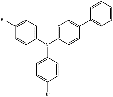 4,4'-ジブロモ-4''-フェニルトリフェニルアミン 化学構造式