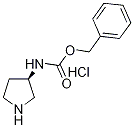 (R)-吡咯烷-3-基氨基甲酸苄酯盐酸盐,884653-79-6,结构式