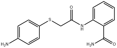 2-({[(4-aminophenyl)thio]acetyl}amino)benzamide Structure
