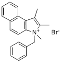 1,2,3-Trimethyl-3-benzyl-3H-benz[e]indolium bromide Structure