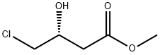 (R)-4-クロロ-3-ヒドロキシ酪酸 メチル 化学構造式