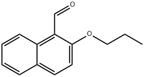 2-プロポキシ-1-ナフトアルデヒド 化学構造式