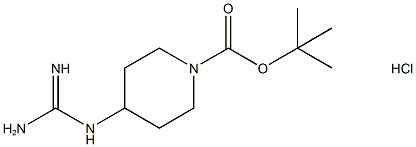 4-[(AMINOIMINOMETHYL)AMINO]-1-PIPERIDINECARBOXYLIC ACID 1,1-DIMETHYLETHYL ESTER MONOHYDROCHLORIDE Structure