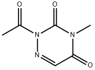 1,2,4-Triazine-3,5(2H,4H)-dione, 2-acetyl-4-methyl- (9CI) 结构式