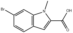 6-bromo-1-methyl-1H-indole-2-carboxylic acid Structure