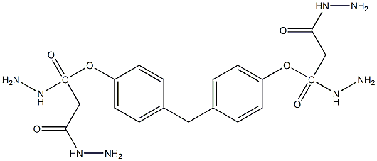 3,3'-[methylenebis(4,1-phenyleneoxy)]dipropionodihydrazide 结构式