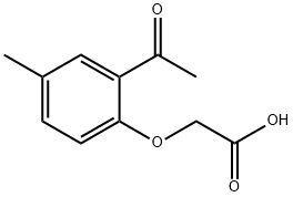 (2-Acetyl-4-methylphenoxy)acetic acid Structure