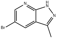 5-BROMO-3-METHYL-1H-PYRAZOLO[3,4-B]PYRIDINE Struktur