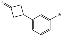 3-(3-Bromophenyl)cyclobutanone Structure