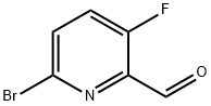 3-Fluoro-6-bromo-2-pyridinecarboxaldehyde 化学構造式