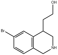 2-(6-Bromo-1,2,3,4-tetrahydroisoquinolin-4-yl)ethanol Structure